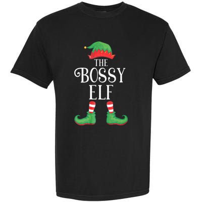 Bossy Elf Matching Group Xmas Funny Family Christmas Garment-Dyed Heavyweight T-Shirt