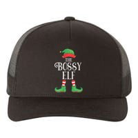 Bossy Elf Matching Group Xmas Funny Family Christmas Yupoong Adult 5-Panel Trucker Hat