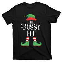 Bossy Elf Matching Group Xmas Funny Family Christmas T-Shirt