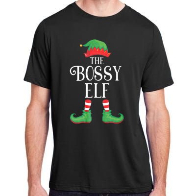 Bossy Elf Matching Group Xmas Funny Family Christmas Adult ChromaSoft Performance T-Shirt