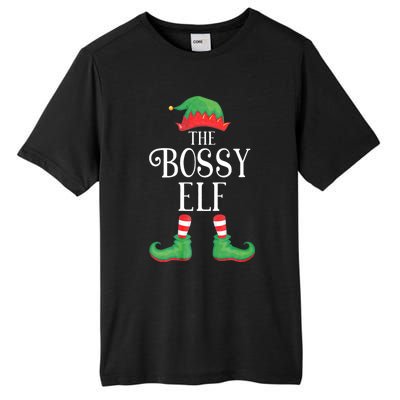 Bossy Elf Matching Group Xmas Funny Family Christmas Tall Fusion ChromaSoft Performance T-Shirt