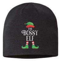 Bossy Elf Matching Group Xmas Funny Family Christmas Sustainable Beanie