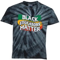 Black Educators Matter Teacher Black History Month Kids Tie-Dye T-Shirt