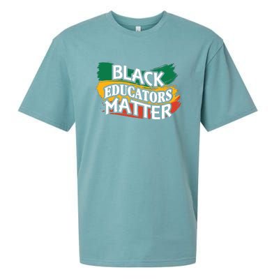 Black Educators Matter Teacher Black History Month Sueded Cloud Jersey T-Shirt