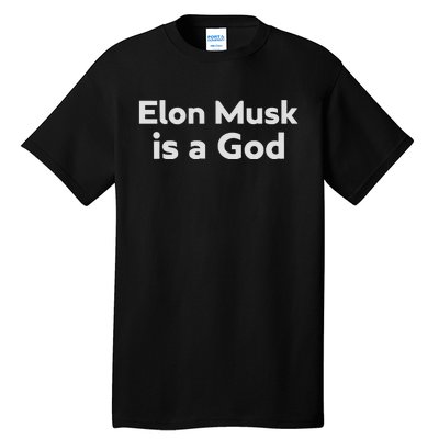 Biden Elon Musk Is A God Tall T-Shirt