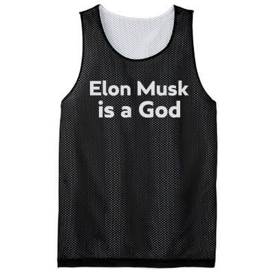 Biden Elon Musk Is A God Mesh Reversible Basketball Jersey Tank