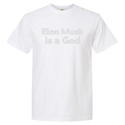 Biden Elon Musk Is A God Garment-Dyed Heavyweight T-Shirt