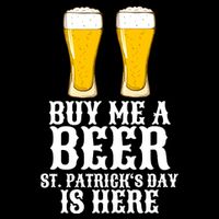 Buy Me A Beer St Patrick Day Drawstring Bag