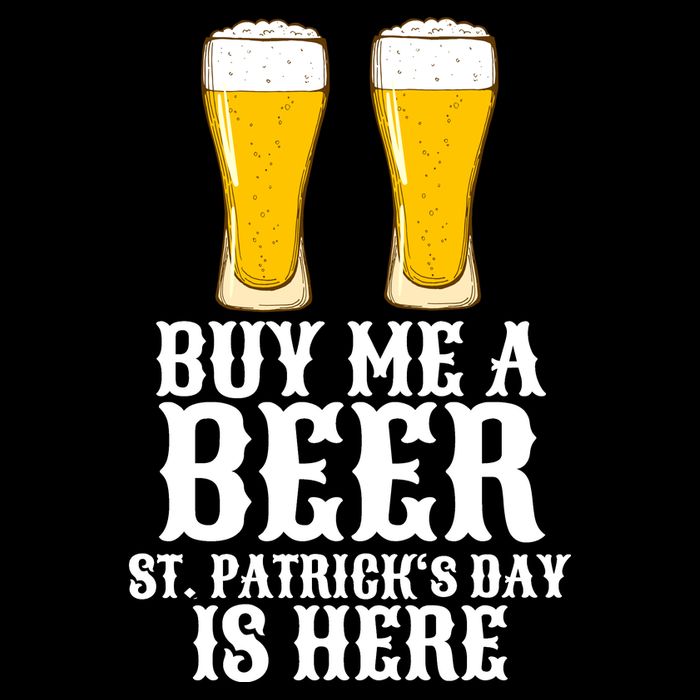 Buy Me A Beer St Patrick Day Drawstring Bag