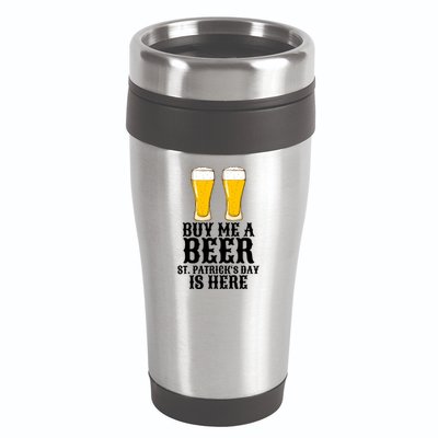Buy Me A Beer St Patrick Day 16oz Travel Tumbler
