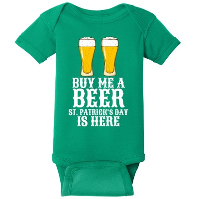 Buy Me A Beer St Patrick Day Baby Bodysuit