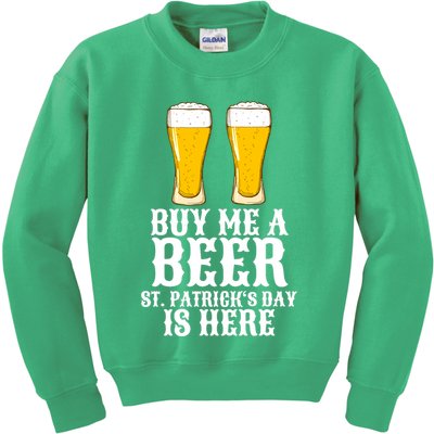 Buy Me A Beer St Patrick Day Kids Sweatshirt