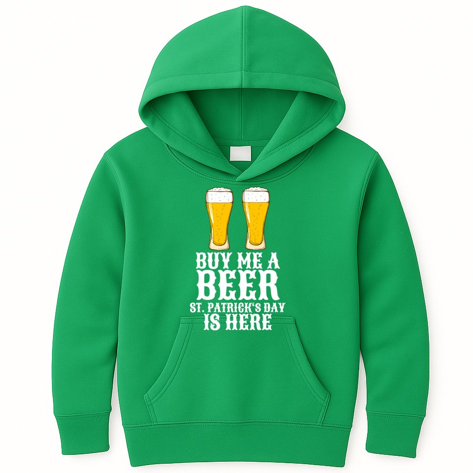 Buy Me A Beer St Patrick Day Kids Hoodie