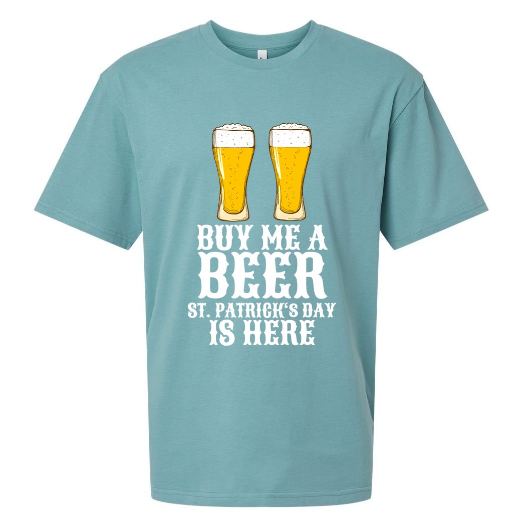 Buy Me A Beer St Patrick Day Sueded Cloud Jersey T-Shirt