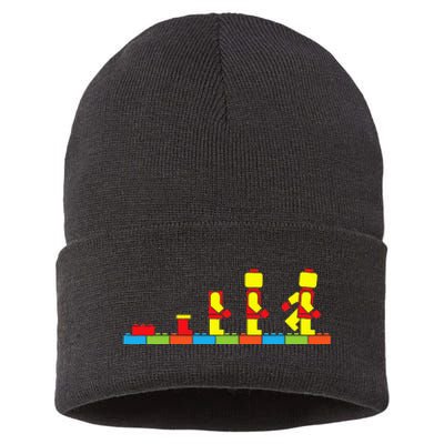 Bricks Evolution Master Builder Building Blocks Sustainable Knit Beanie