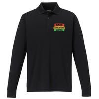 Black Educators Matter Teacher Black History Month Performance Long Sleeve Polo