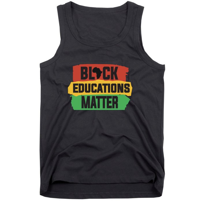 Black Educators Matter Teacher Black History Month Tank Top