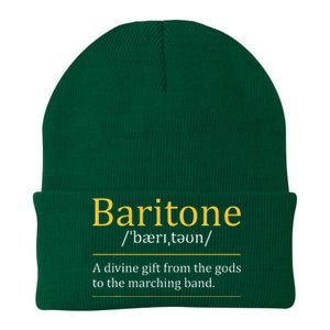 Baritone Euphonium Marching Bandmaster Music Enthusiast Knit Cap Winter Beanie