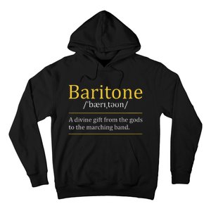 Baritone Euphonium Marching Bandmaster Music Enthusiast Hoodie