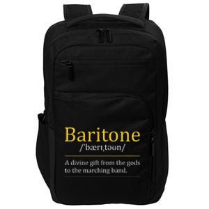 Baritone Euphonium Marching Bandmaster Music Enthusiast Impact Tech Backpack