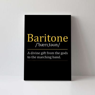 Baritone Euphonium Marching Bandmaster Music Enthusiast Canvas