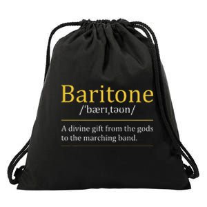 Baritone Euphonium Marching Bandmaster Music Enthusiast Drawstring Bag