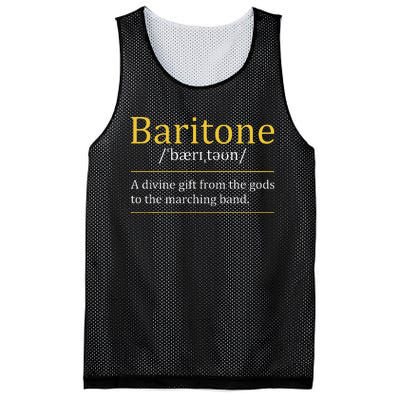 Baritone Euphonium Marching Bandmaster Music Enthusiast Mesh Reversible Basketball Jersey Tank