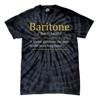 Baritone Euphonium Marching Bandmaster Music Enthusiast Tie-Dye T-Shirt