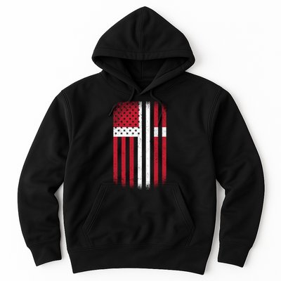 Vintage Denmark Flag Hoodie