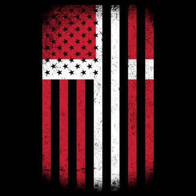 Vintage Denmark Flag T-Shirt