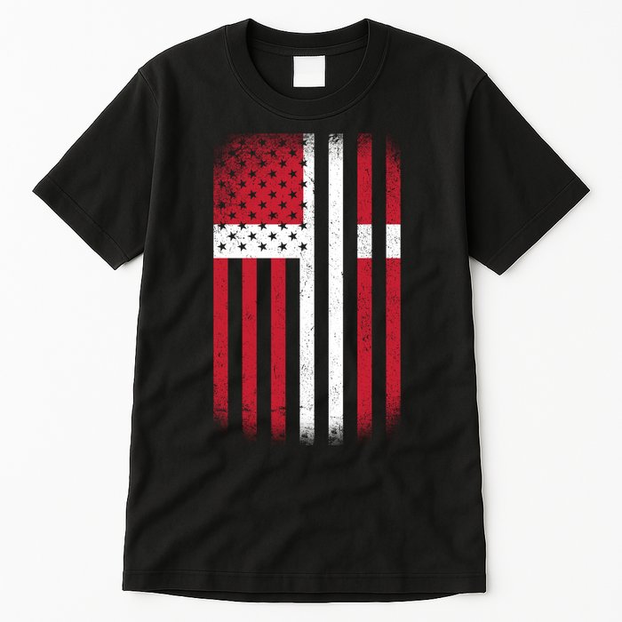 Vintage Denmark Flag Tall T-Shirt