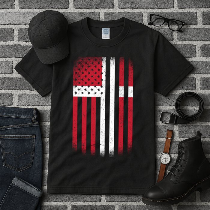 Vintage Denmark Flag Tall T-Shirt