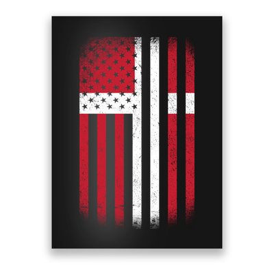Vintage Denmark Flag Poster