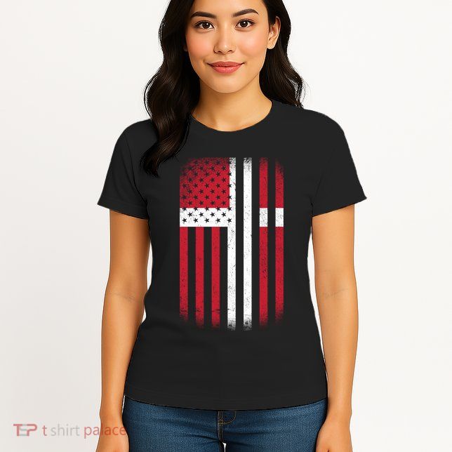 Vintage Denmark Flag Women's T-Shirt