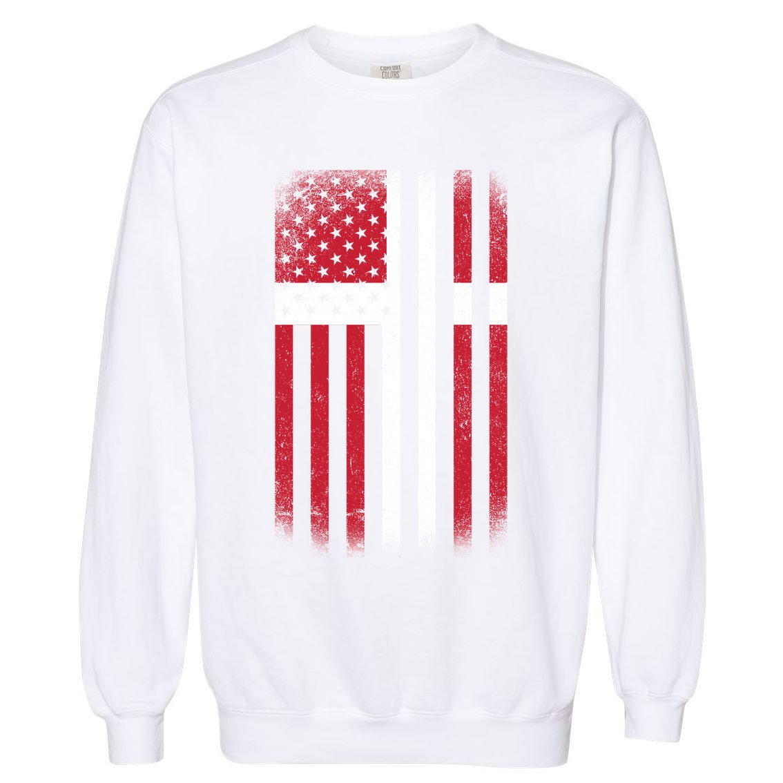 Vintage Denmark Flag Garment-Dyed Sweatshirt