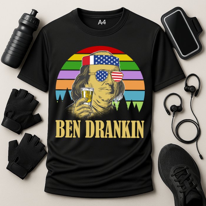Ben Drankin 4th of July Cooling Performance Crew T-Shirt