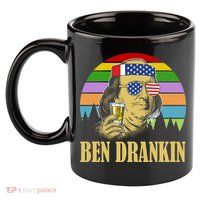 Ben Drankin 4th of July 11oz C Handle Ceramic Mug