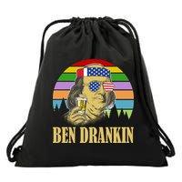 Ben Drankin 4th of July Drawstring Bag