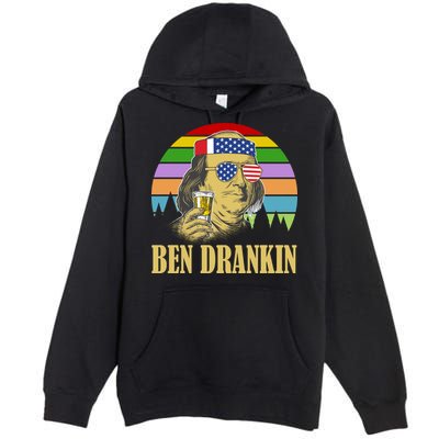 Ben Drankin 4th of July Premium Pullover Hoodie