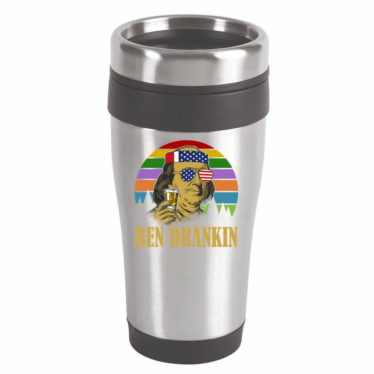 Ben Drankin 4th of July 16oz Travel Tumbler