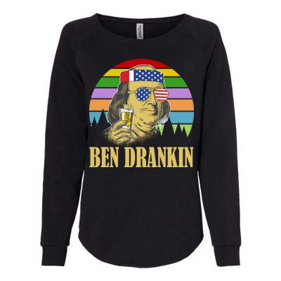 Ben Drankin 4th of July Womens California Wash Sweatshirt