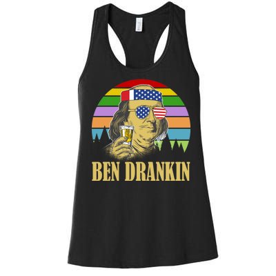 Ben Drankin 4th of July Women's Racerback Tank