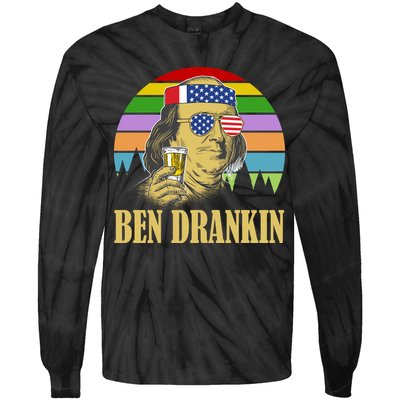 Ben Drankin 4th of July Tie-Dye Long Sleeve Shirt
