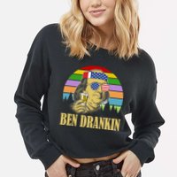 Ben Drankin 4th of July Cropped Pullover Crew