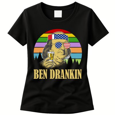 Ben Drankin 4th of July Womens T-Shirt