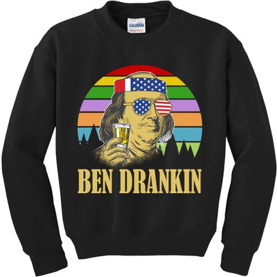Ben Drankin 4th of July Kids Sweatshirt