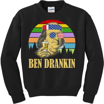 Ben Drankin 4th of July Kids Sweatshirt