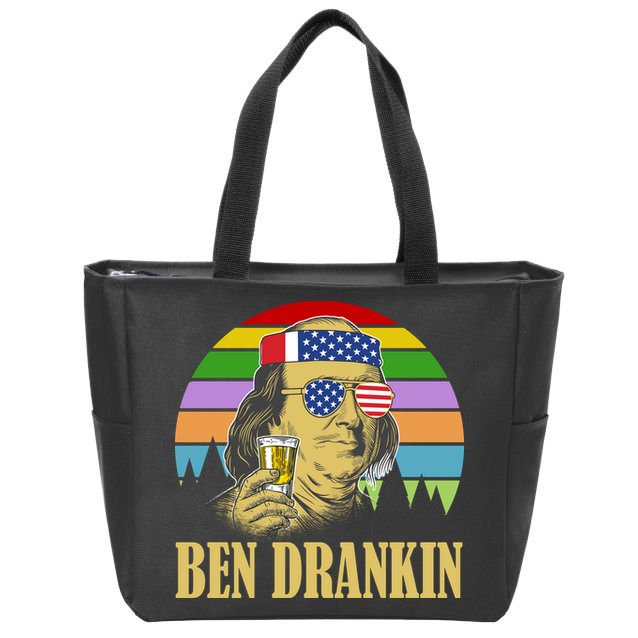 Ben Drankin 4th of July Zip Tote Bag