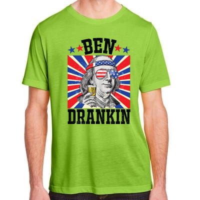 Ben Drankin 4th Of July Patriotic America Adult ChromaSoft Performance T-Shirt