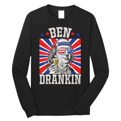 Ben Drankin 4th Of July Patriotic America Long Sleeve Shirt